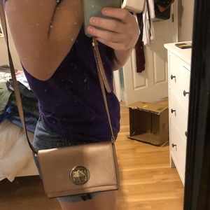 Kay space cross body bag, Rose gold!